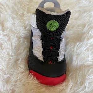 JORDAN sneakers, new, white & red, size 6C